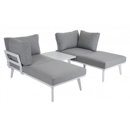 Villac sittdel vit/pearl grey Brafab