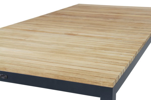 Zalongo matbord 200x100 H74 cm natur/grå Brafab