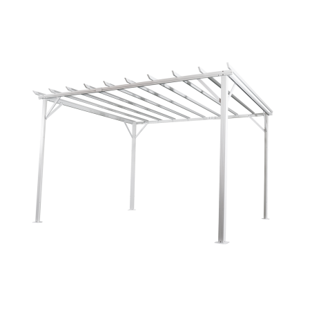 Piode pergola 3,0x3,6 vit/grå Brafab