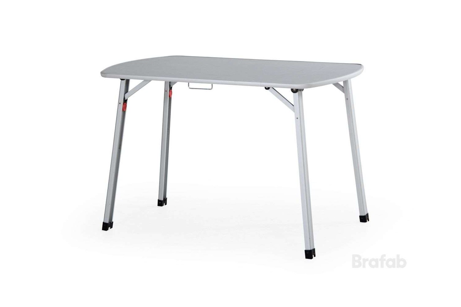 Wisla campingbord 110x70 matt aluminium/grå Brafab