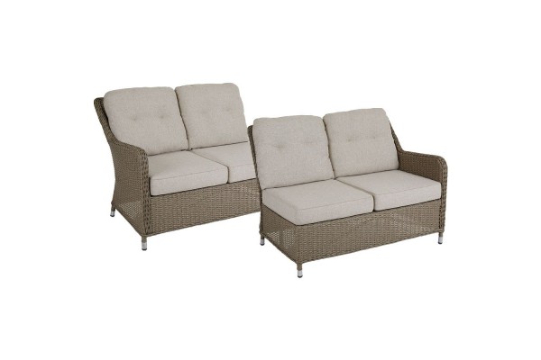 Hornbrook 2-sits soffa avslut HV beige med dyna Brafab