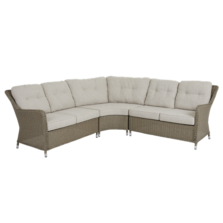 Hornbrook 2-sits soffa avslut HV beige med dyna Brafab