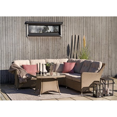 Hornbrook 2-sits soffa avslut HV beige med dyna Brafab