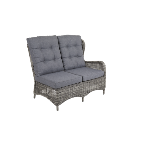 Rosita 2-sits soffa avslut HV grå med dyna Brafab