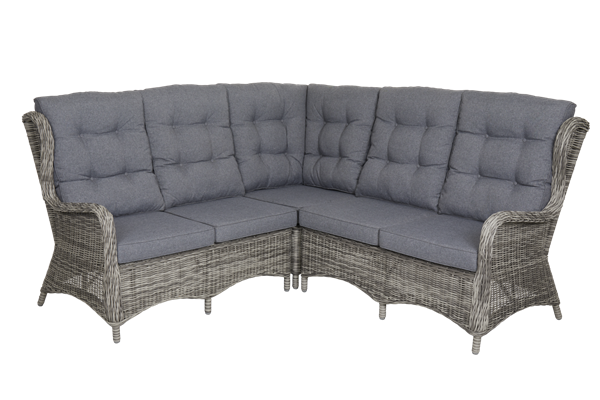 Rosita 2-sits soffa avslut HV grå med dyna Brafab
