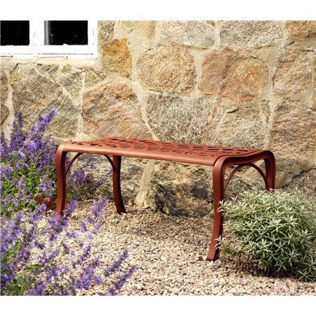 Arras bänk 101x54 H45 burnt paprika Brafab