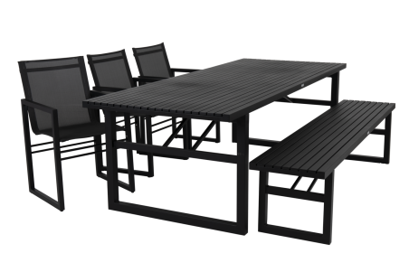 Vevi matbord 230x95 H72 cm svart Brafab