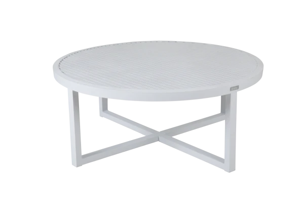 Vevi soffbord Ø100x40 cm vit Brafab