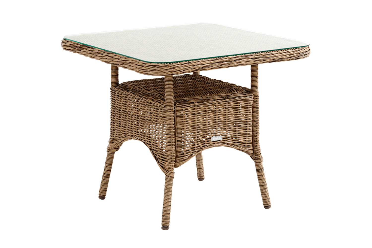 Rosita soffbord 80x80 H70 med glas natur Brafab Rosita soffbord 80x80 H70 med glas natur Brafab