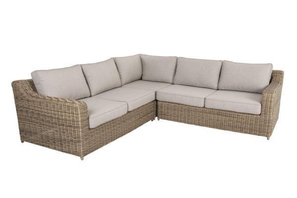 Glendon 2-sitsavslut HV rustik/sand med dyna Brafab