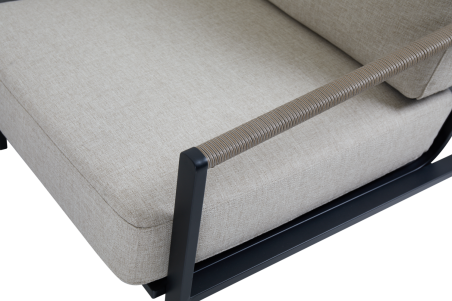 Lyra 2,5-sits soffa svart/sand Brafab