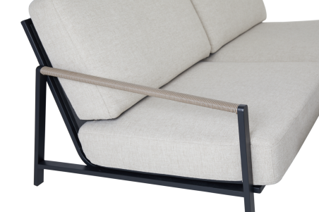 Lyra 2,5-sits soffa svart/sand Brafab