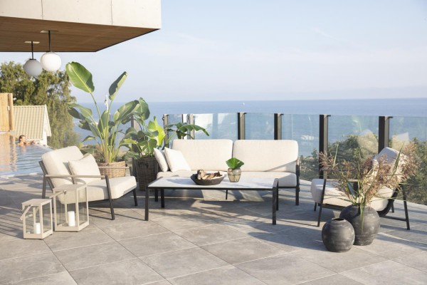 Lyra fåtölj svart/sand Brafab