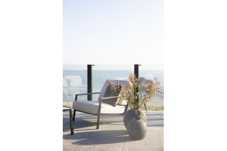 Lyra fåtölj svart/sand Brafab