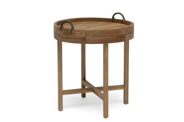 Himmelsnäs brickbord Ø60 cm teak Hillerstorp