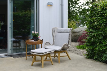 Himmelsnäs brickbord Ø60 cm teak Hillerstorp