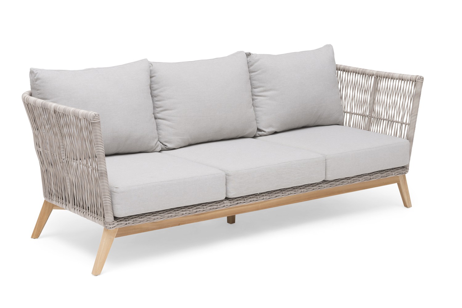 Himmelsnäs 3-sits soffa beige med dyna Hillerstorp