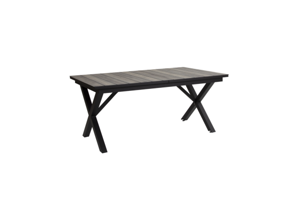 Hillmond matbord 166/226x100 H73 cm svart/natur Brafab