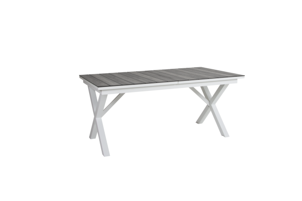 Hillmond matbord 166/226x100 H73 cm vit/grå Brafab