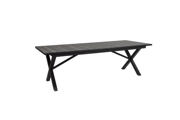 Hillmond matbord 238/297x100 H73 cm svart/grå Brafab