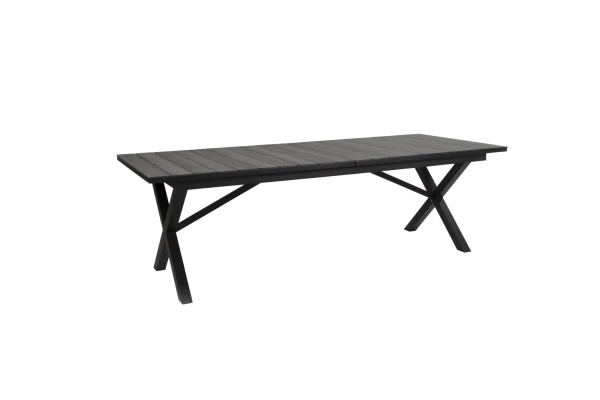 Hillmond matbord 238/297x100 H73 cm svart/grå Brafab