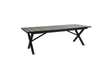 Hillmond matbord 238/297x100 H73 cm svart/natur Brafab