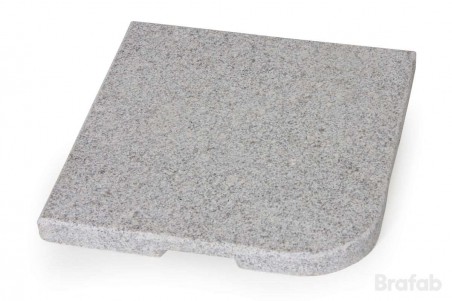 Abetone parasollfotsvikt granit 48x48 25 kg Brafab