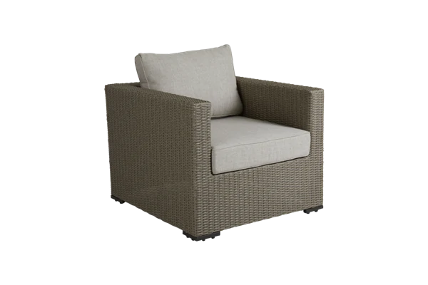 Funkia fåtölj beige m dyna Brafab