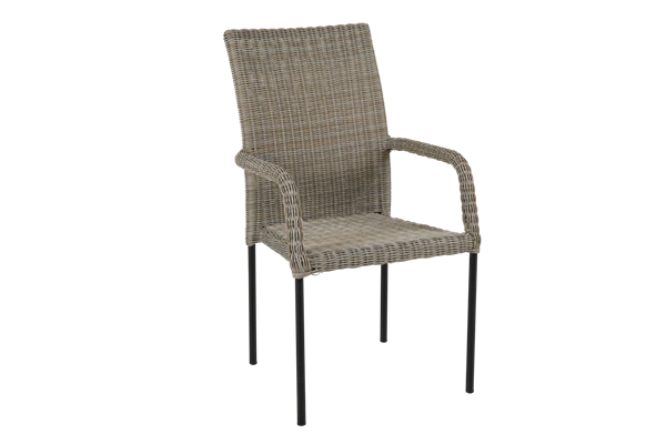 Nypon matstol beige/svart Brafab