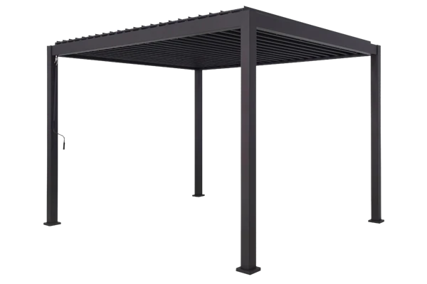 Utsikt paviljong 3x4 m antracit Brafab