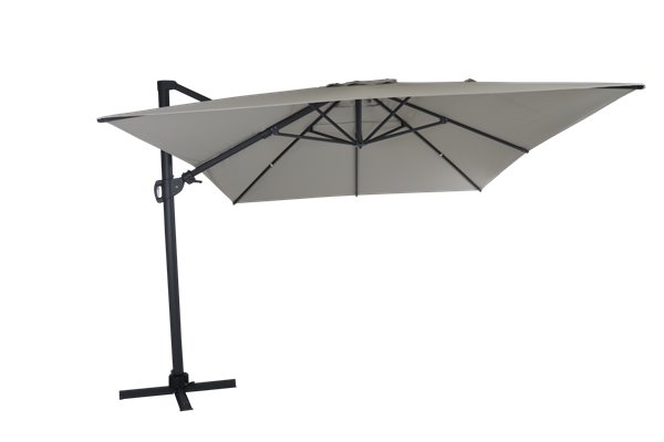 Varallo frihängande parasoll 300x400 cm antracit/khaki Brafab