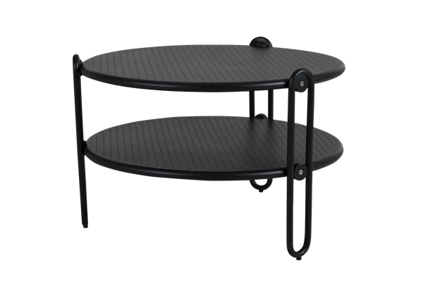 Blixt soffbord Ø65xH42 cm svart Brafab