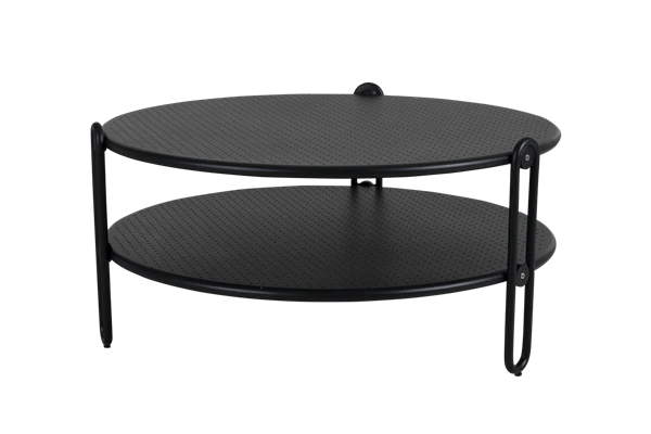 Blixt soffbord Ø85xH39 cm svart Brafab