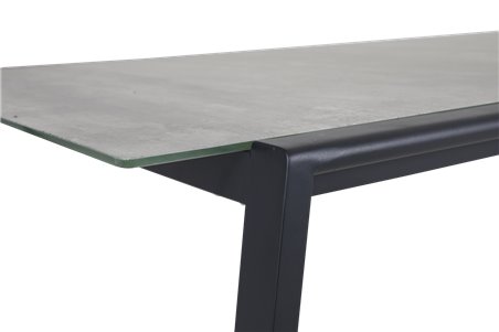 Lyra matbord 220x100 H73 cm svart/sand Brafab