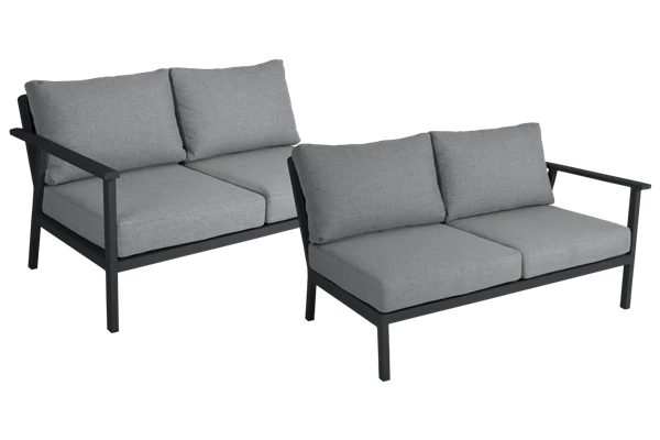 Samvaro 2-sits soffa avslut HV antracit m dyna Brafab