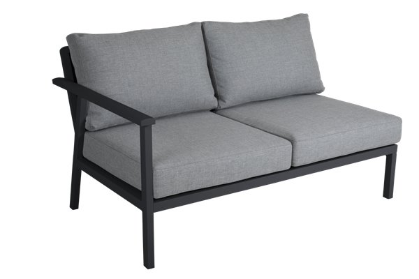 Samvaro 2-sits soffa avslut HV antracit m dyna Brafab