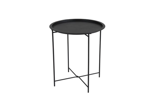 Sangro sidobord Ø46 H52 cm svart Brafab