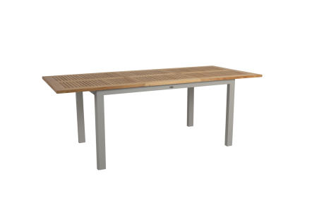 Lyon matbord 152/210x92 H76 cm khaki/teak Brafab