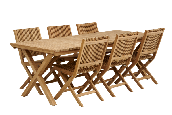 Julita matbord 220x90xH73 cm natur Brafab