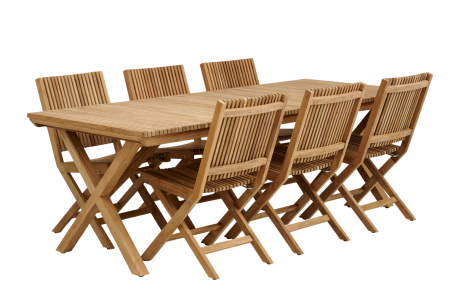 Julita matbord 220x90xH73 cm natur Brafab