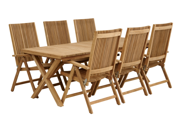 Julita matbord 220x90xH73 cm natur Brafab