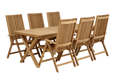 Julita matbord 220x90xH73 cm natur Brafab