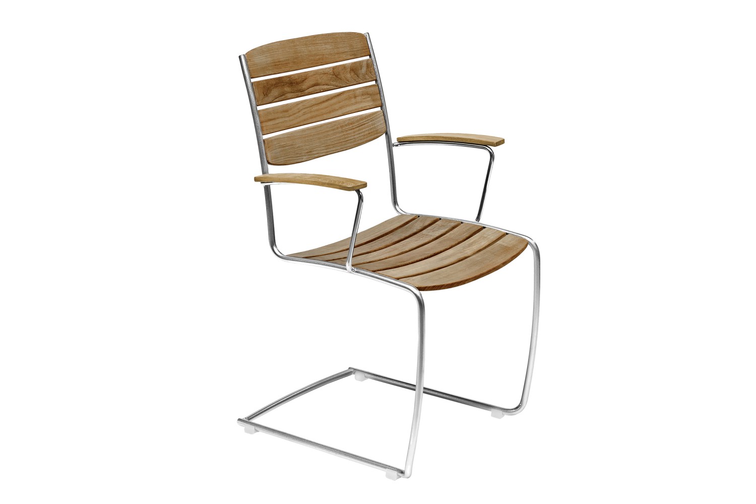 Spring karmstol teak 2-pack Hillerstorp