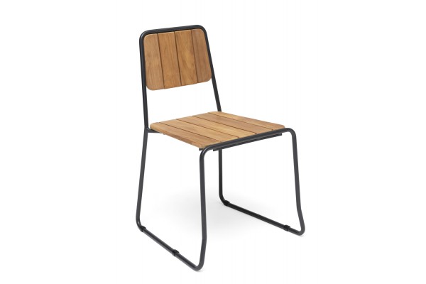 Oas stol 2-pack brun/grå Hillerstorp