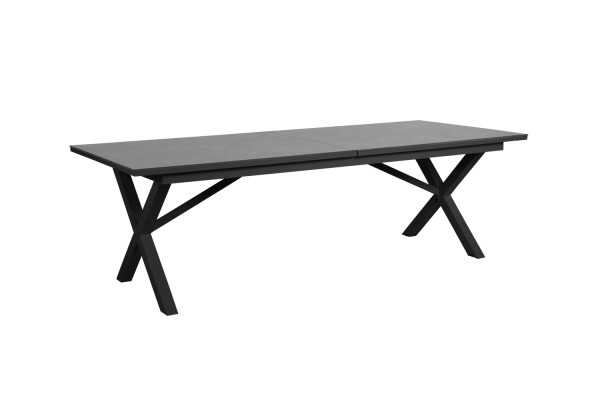 Hillmond matbord 238/297x100 H74 cm svart/grå Brafab