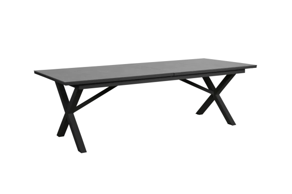 Hillmond matbord 238/297x100 H74 cm svart/grå Brafab