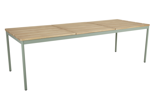 Nox matbord 240x90 H73 cm dusty green/teak Brafab