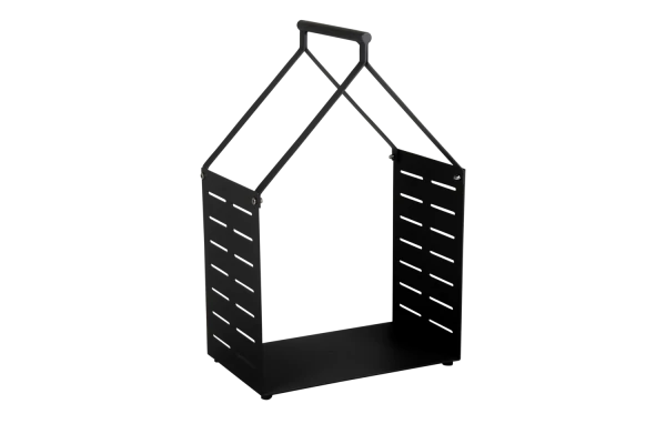 Belfort vedkorg svart Brafab