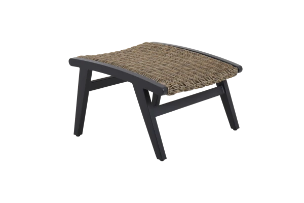 Kira fotpall 55x54 H35 cm svart/rustik Brafab