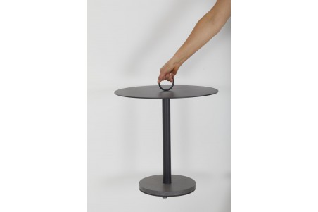 Niobe sidobord 50Ø H48 cm antracit Brafab